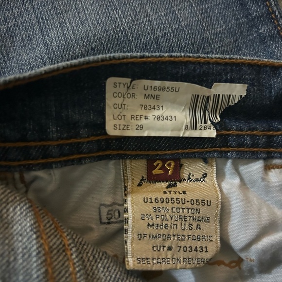 Vintage 7 For All Mankind Dark Blue Straight Jeans - Picture 7 of 11